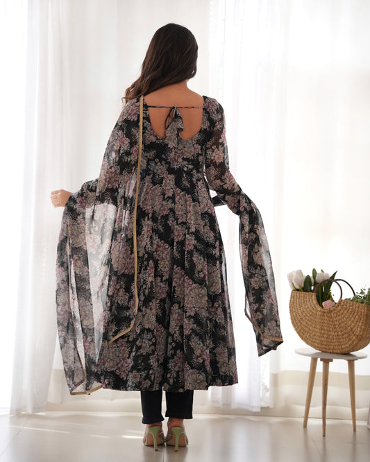 Fox Georgette Kurta Suit Set For Women